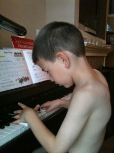 When he was curious in playing & writing his own songs